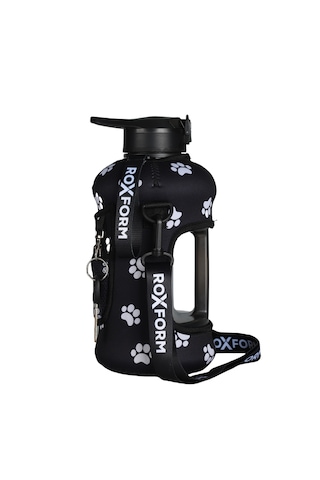 Roxform Suluk Matara 2200 Ml, Premium Pp Malzeme, Sağlıklı Bpa & Bps İçermez, Kılıflı, Çift Kapaklı, Koku Yapmaz, Sızdırmaz Ve Dayanıklı, Pati Cep Kılıf, Siyah Siyah, Pati Cep Kılıf