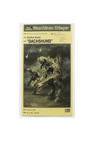Hasegawa 64120 1/20 Ölçek, Großer Hund Dachshund , Maschinen Krieger Serisi, Bilim Kurgu Plastik Model Kiti