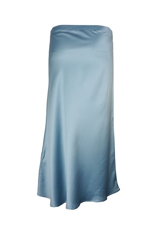 BULALGİY Kadın Yeşil Saten Uzun Etek - BGA00060M