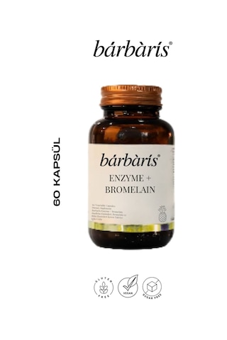 Barbaris Enzyme+bromelaın 60 Capsules