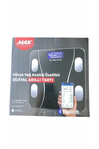 Zmax Energy Vücut Yağ Analizi Özellikli Dijital Akıllı Tartı Baskül