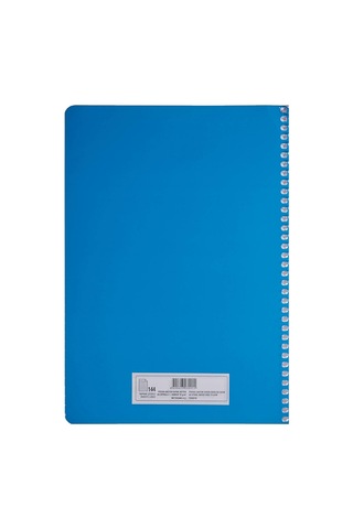Pruva A4 Pet Spiralli Karton Kapaklı Defter 144 Yaprak - Çizgili - Mavi
