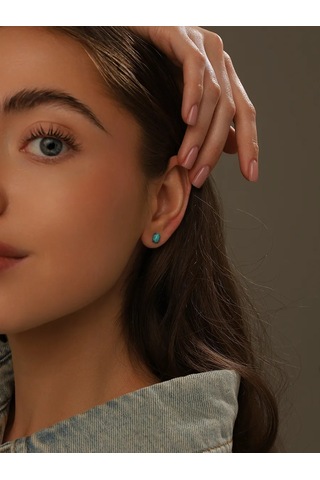 Serebranyj Dom Gümüş Şık Çiviler Doğal Turkuazlı 161729851 Diğer