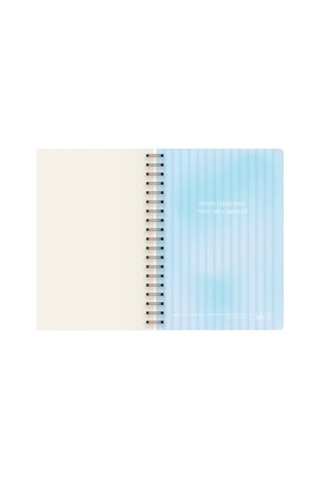Spiralli Defter - Düz Fil Tasarımlı 17x24 Cm Açık Gri