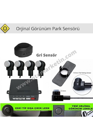 Niken Lens Ses İkazlı Park Sensörü Gri N11.333