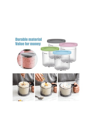 Yifomall Ninja Nc299am C300s Serisi İçin 4'lü Dondurma Bardak Seti - Pc Malzeme, 750g Diğer