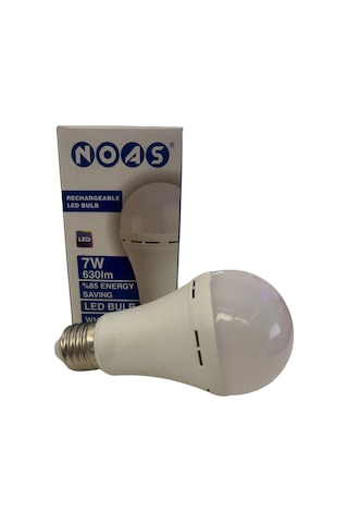 Yl-0711 Şarjlı Led Ampul 7w Tekli Beyaz Işık E27 Led Ampul 7 Watt Yok Tr Noas Noas