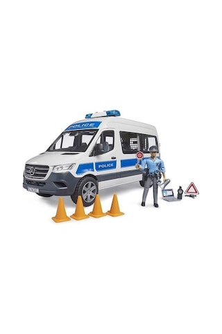 Bruder Mb Sprinter Polis Minibüsü, Sürücüsü Ve Aksesuarları Br02683