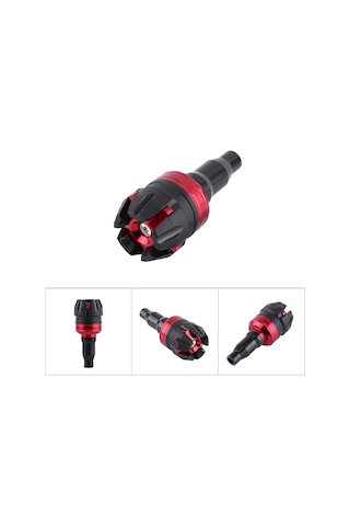 Reedark Motosiklet Alüminyum Kaza Koruyucu Aparatı - Çarpma Ve Çizikten Koruma, Evrensel Uyum, Kırmızı Tek Adet Kırmızı