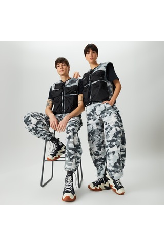Raıns Rains Naha Wide Unisex Gri-siyah Pantolon