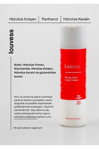 Şok Saç Bakım Kremi Glycerin - Soya Proteini - Papatya Ekstratı - 250 Ml