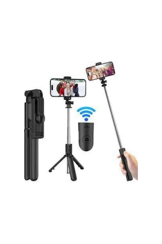 Cep Telefonu Tripod Standı Manyetik Selfie Sopa Bluetooth Uzaktan Kumandalı Çok Renkli