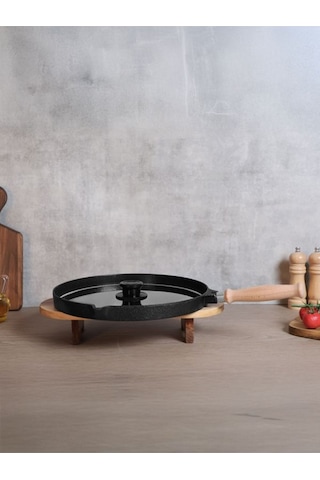 Black Lıne 34 Cm Döküm Balık Tavası Siyah