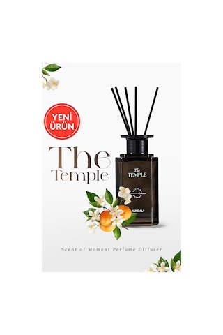 Şık Ve Dekoratif, Çubuklu Oda Kokusu - Difüzör Kundal Scent Of Moment Diffuser 200ml Temple Limon