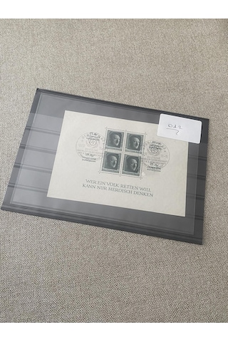 Adolf Hitler 48 Doğum Günü Damgalı Pul Bloğu 012