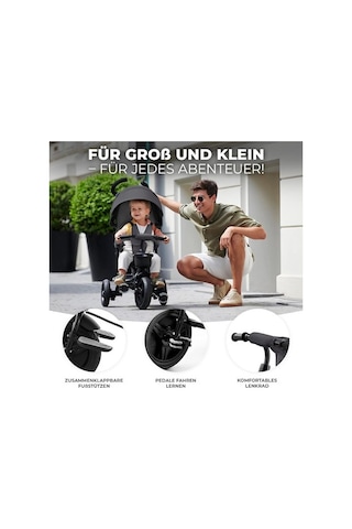Kinderkraft Çocuk Üç Tekerlekli Bisiklet,katlanabilir, Döner Koltuk, Güneş Korumalı Katlanabilir Tente Kod B0c2d5wr6h Çok Renkli