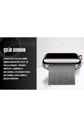 Apple Uyumlu  Watch Milano Seri 42,44,45,49mm, 1/2/3/4/5/6/se/7/8/ultra Metal Akıllı Saat Kordon Ve Kayışı Siyah