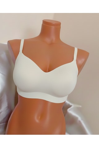 Fk Lingerie Lazer Kesim Balensiz Taş Rengi Sütyen Fk1241