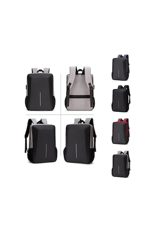 Fastbuy Geniş Çok Bölmeli Dizüstü Bilgisayar Sırt Çantası Kırmızı Mavi