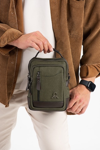 M 422 Mega Bag Erkek Portföy Omuz Çantası Yeşil-kahve-yesil-kahve
