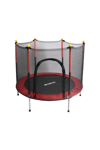 Delta Güvenlik Korumalı Fileli 140 Cm Özel Fermuar Güven Konforlu Çocuk Trampolini 55 İnç Trambolin Ktf 838