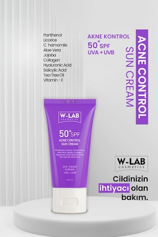W-Lab Cosmetics Madeleb Krem 40 Ml Ve W-Lab Cosmetics Akne Kontrol Güneş Kremi 50 Ml