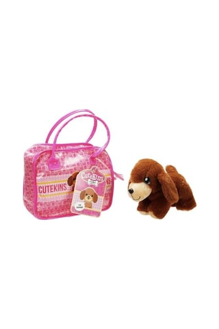 Sunman Oyuncak Cutekins Taşıma Çantalı Peluş Köpek Çok Rengi