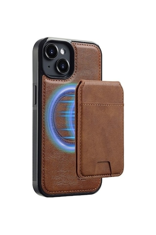 Teleplus Apple Uyumlu iPhone 13 Kılıf Capella L3 Serisi Mıknatıslı Kartlıklı 2-1 Kapak
