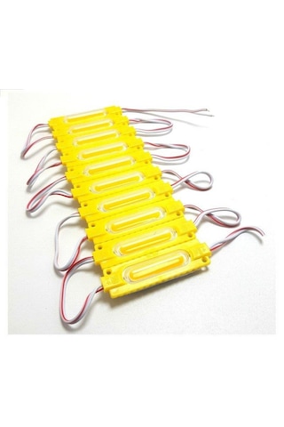 Ledwell Cob Ledli Mercekli Modül Led Sarı - 5Adet