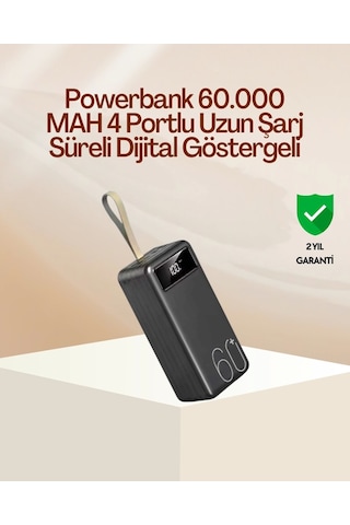 Tüm Cihazlara Uyumlu Çoklu Çıkışlı Powerbank Çok Renkli