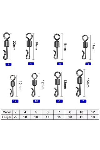 Hokkaido 30 Adet 2 Numara,22 Mm, Hızlı Değişim Fırdöndüsü