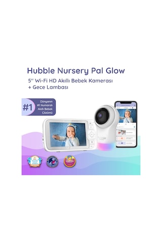 Hubble Nursery Pal Glow+ Wifi Bebek 5" Hd Wi-fi Dijital Bebek Kamerası