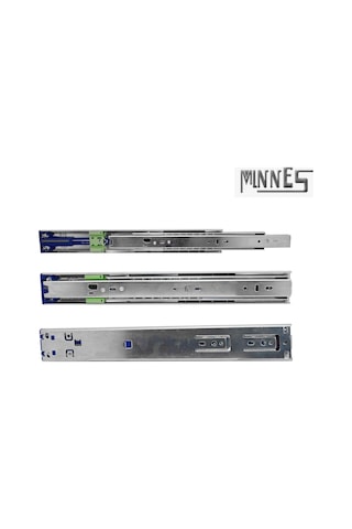 Minnes 50 CM Tam Açılım Teleskopik Frenli Mobilya Çekmece Rayı