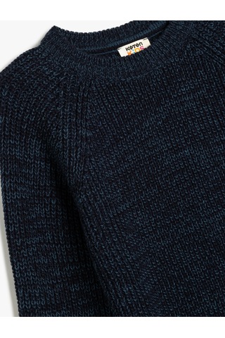 Koton Basic Düz Triko Kazak Lacivert 5wkb90018ht Lacivert