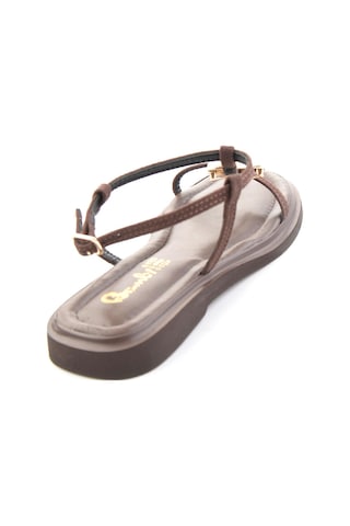Kahve Süet Kadın Sandalet K05606037272 Kahverengi