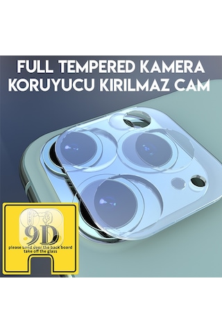 Apple Uyumlu iPhone 11 Pro 11 Pro Max Full Tempered Kamera Koruyucu Kırılmaz