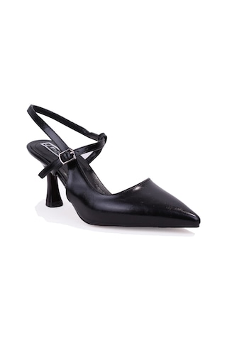 Dagoster Dza07-1296047 Siyah 8 Cm İnce Topuklu Klasik Kadın Ayakkabı