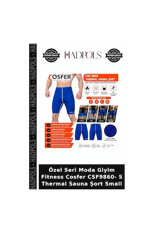 Özel Seri Moda Giyim Fitness Cosfer Csf9860- S Thermal Sauna Şort Small Çok Renkli