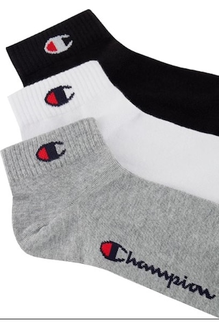 Champion Unisex Socken, 3 Paar - Sneaker Socken Basic Schwarz