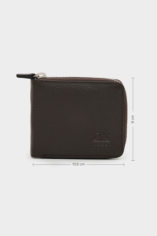 D'S Damat Ds Damat Kahverengi %100 Hakiki Deri Fermuarlı Cüzdan 6hc59ortfr001 201