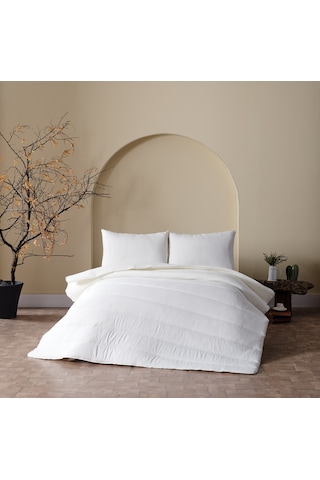 Cloudy Çift Kişilik Yorgan Seti - Ekru