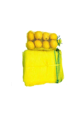 22X48 Sarı File Çuval Limon Ceviz Fındık Filesi 22X48 Çok Amaçlı