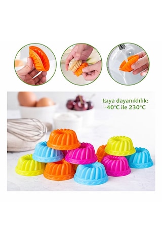 Dr.maya 18'li Muffin Kek Kapları Çok Renkli