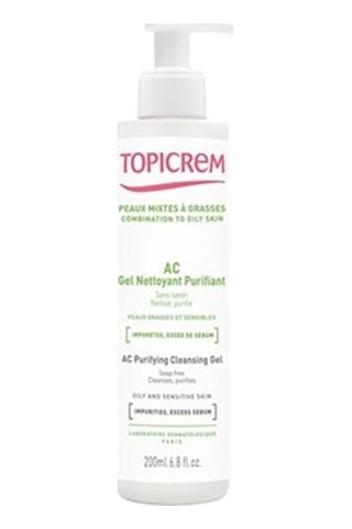 Topicrem AC Purifying Cleansing Gel Yağlı-Hassas Ciltler 200 ML