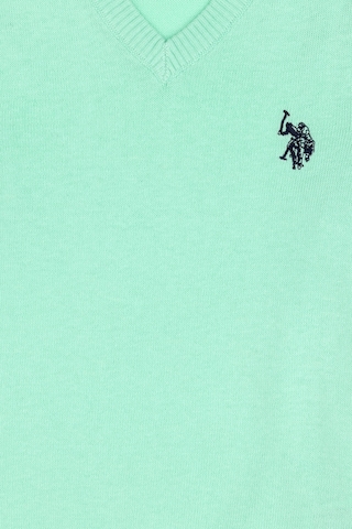 U.S. Polo Assn. Erkek Çocuk Mint Basic V Yaka Kazak 50294200-VR090