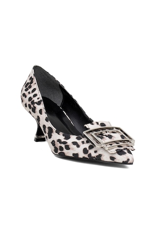 Miss Park Moda Pm492 K108 Kadın Klasik Topuklu Ayakkabı Bej Bej