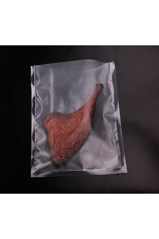 Tırtıklı Vakum Makinesi Poşeti Torbası 15 x 25 CM - 50 Adet