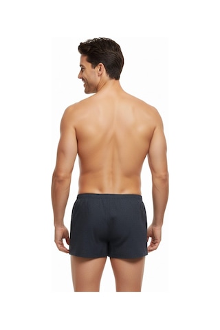 Erkek Penye Baskı Desenli Boxer Bgl-st05011 Füme