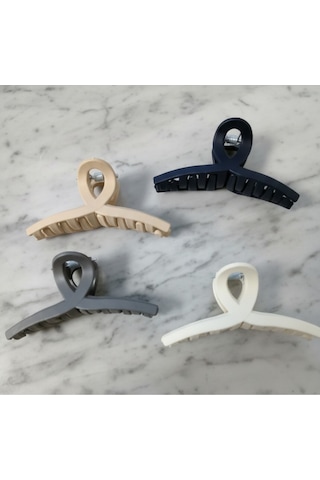Şehrazat Handmade 4 Lü Midi Orta Boy Mandal Saç Tokasi Çok Renkli
