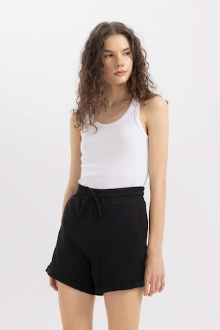 Defacto Regular Fit Basic Bermuda Şort X6153aznsbk81 Siyah